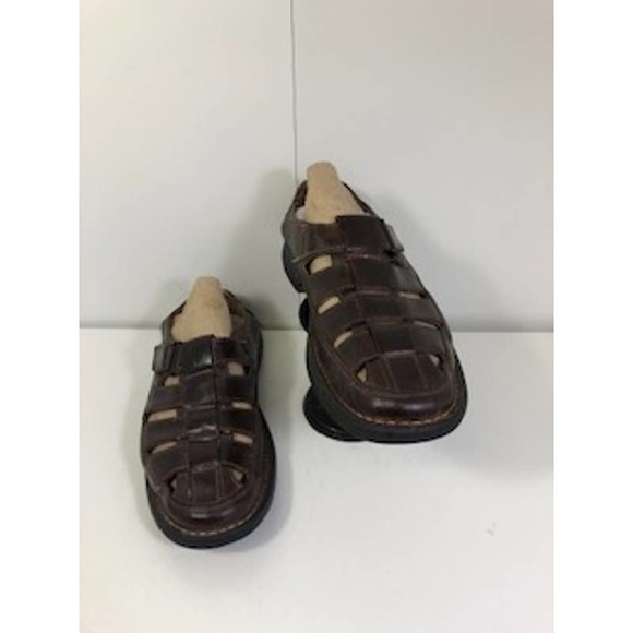 Johnson & Murphy Leather Closed Toe Fisherman Casual Shoes Sandals Brown US 7 M main image 2